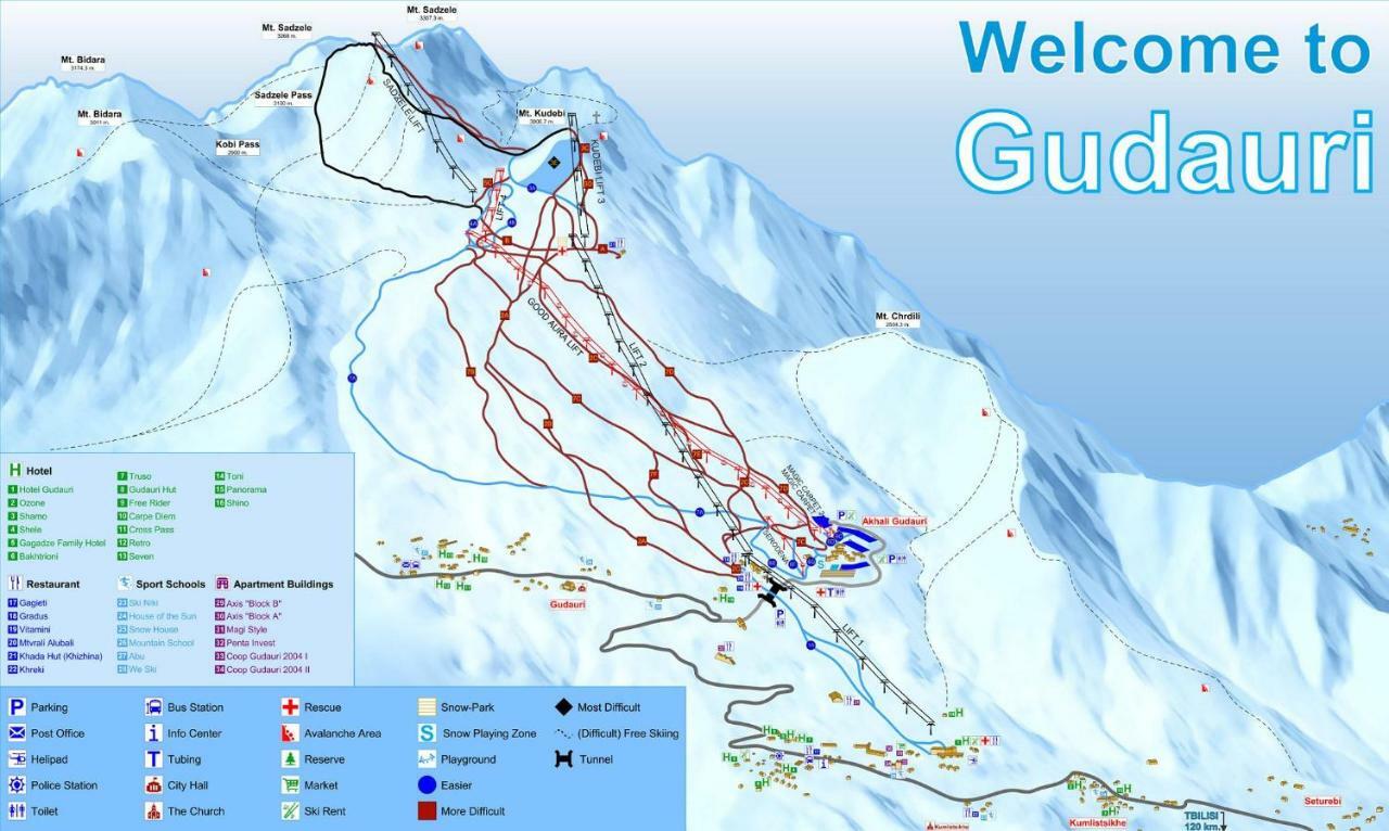 2-Room Apartment Nft Vista Gudauri 17- Near Ski Lift ภายนอก รูปภาพ